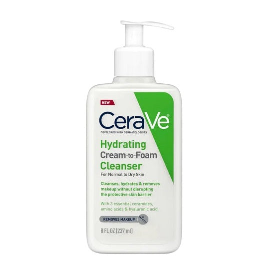 CeraVe Hydrating Cream-to-Foam Face Cleanser