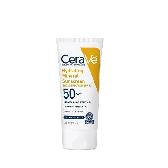 CeraVe Hydrating Mineral Sunscreen Spf 50 Body