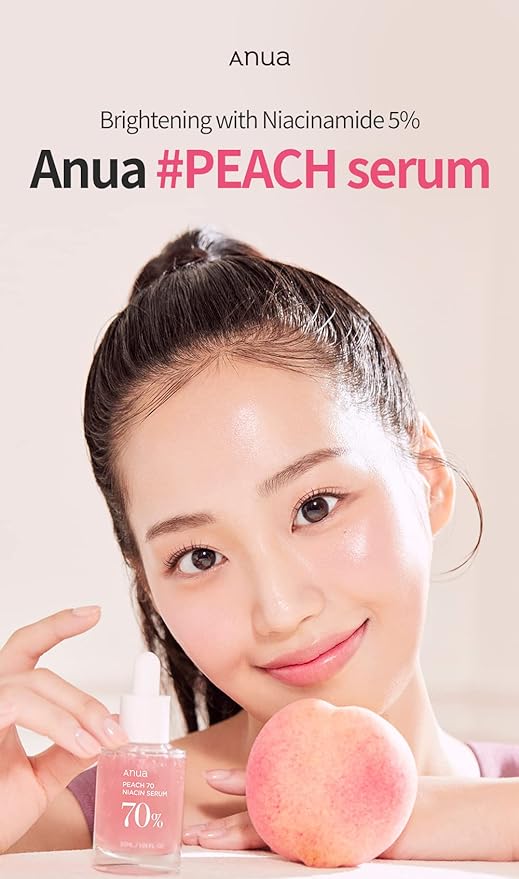 ANUA - Peach 70% Niacinamide Serum 30ml / brightening hydrating face serum/daily clean beauty (1.01 fl. oz.