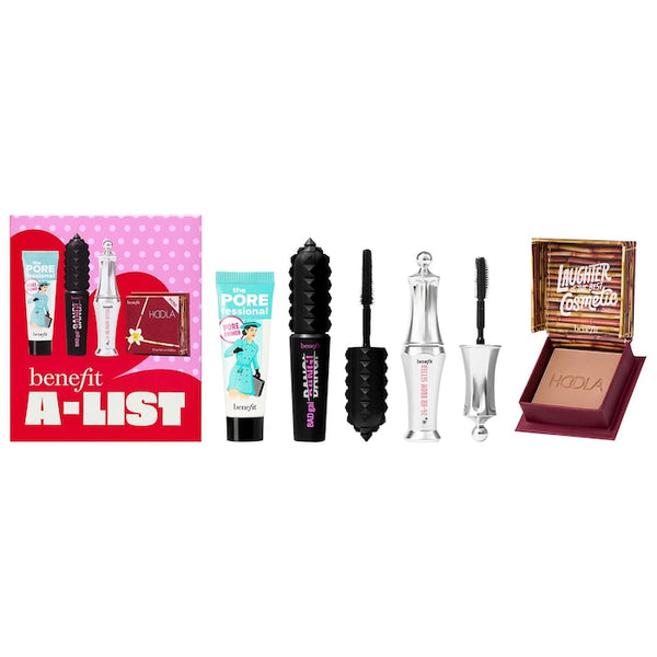 Benefit Cosmetics A-List Bestsellers Mini Mascara, Brow Gel, Bronzer, & Primer Set